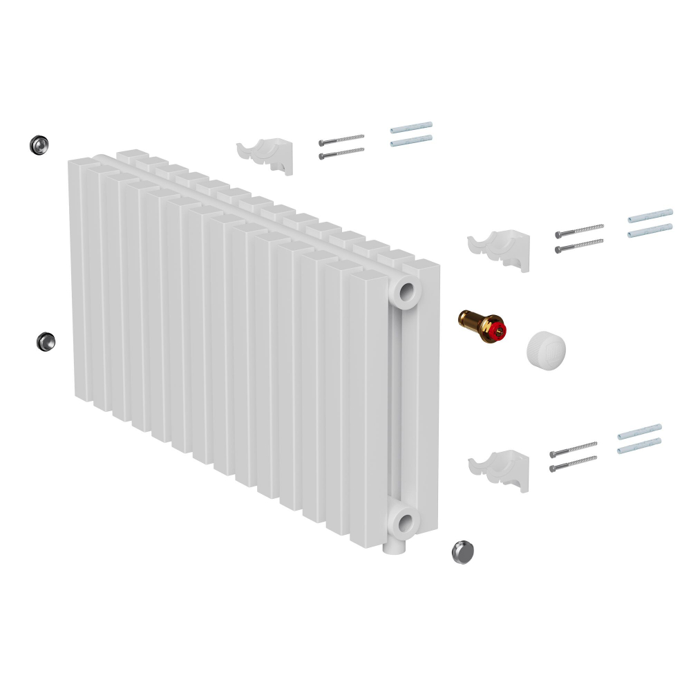 Дизайн-радиатор Royal Thermo Shift Q30 VC2030 - 20 секц. RAL9016