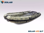 Лодка надувная моторная solar-470 super jet tunnel