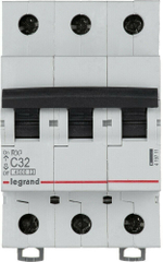 Автоматический модульный выключатель Legrand 3п C 32А 4.5кА RX3 Leg 419711