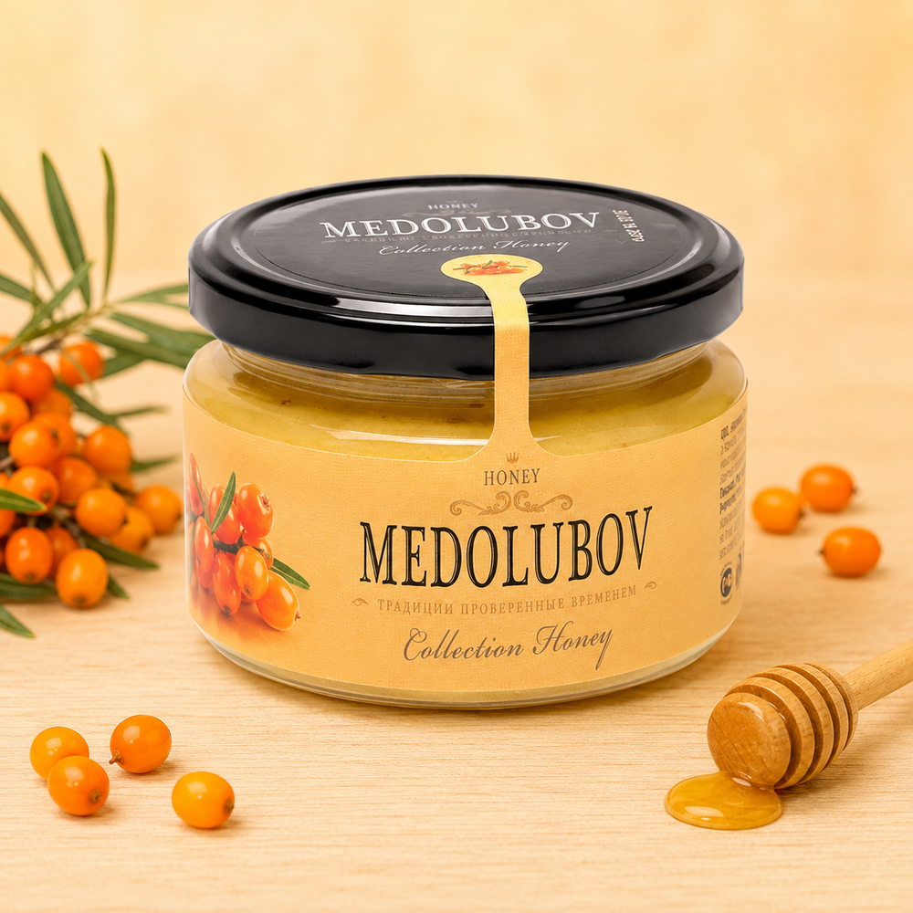 Крем-мёд MEDOLUBOV «Облепиха», 250 мл