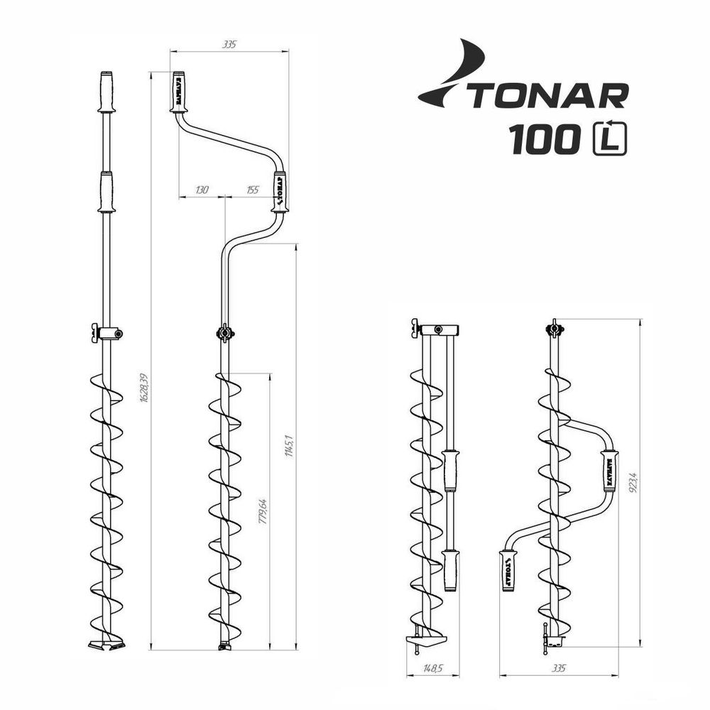 Ледобур ЛР-100СД Тонар