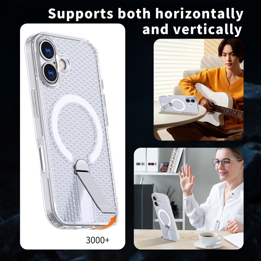 Прозрачный чехол Mesh Pro Magnetic Case для iPhone 17
