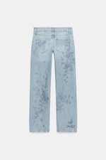 ДЖИНСЫ Z1975 STRAIGHT LONG-LENGTH С ЦВЕТОЧНЫМ ПРИНТОМ — ZARA