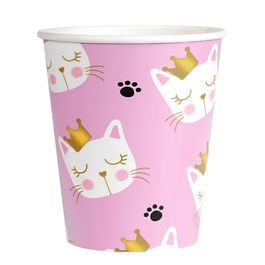 Стаканы бумажные "Кошка Мэри", 260 мл., 6 шт.
