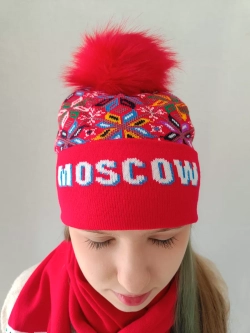 Шапка с шарфом комплект