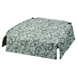 IKEA DVÄRGDUNÖRT  (ИКЕА ДВÄРГДУНÖРТ)  -  Подушка для стула, зеленая/белая, 42/35x42x4 см