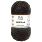 Пряжа Вязь Северная / уп.3 мот. по 100 г, 210 м, 04 черный