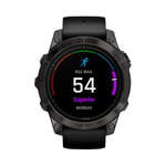 Умные часы Garmin Epix Pro (Gen 2), 47mm, Sapphire Edition Carbon Gray DLC Titanium with Black Band (010-02803-11)