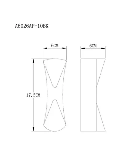 Настенный светильник Arte Lamp GUDJA A6026AP-10BK, 1хLED