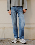 Мужские прямые джинсы straight fit - BERSHKA