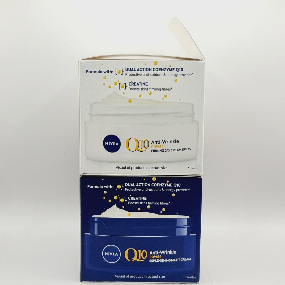 Nivea  набор кремов дневной + ночной Q10 Anti-Wrinkle Power с Spf 15 (Германия)
