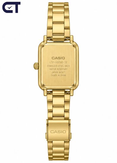 CASIO LTP-V009G-7E CASIO Collection женские наручные часы — золотистый корпус, светлый циферблат и утончённый винтажный стиль