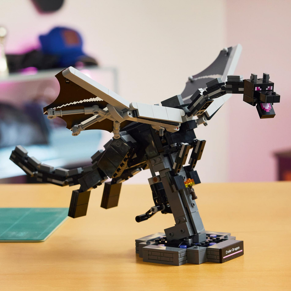 Конструктор Лего Майнкрафт Дракон Края 21595 | LEGO Minecraft The Ender Dragon | дракон Края с крыльями 710 деталей 10+