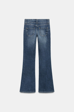 ДЖИНСЫ Z1975 BOOTCUT С НИЗКОЙ ПОСАДКОЙ И ШИРОКИМ ПОЯСОМ — ZARA