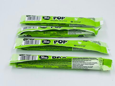 Лакрица Panda POP набор (4 шт. по 22 г) с грушевой начинкой, 88 г (Из Финляндии)