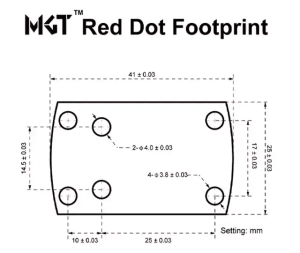 Коллиматорный прицел Frenzy-S 1x17x24 MOS MULTI RETICLE (SCRD-M43)