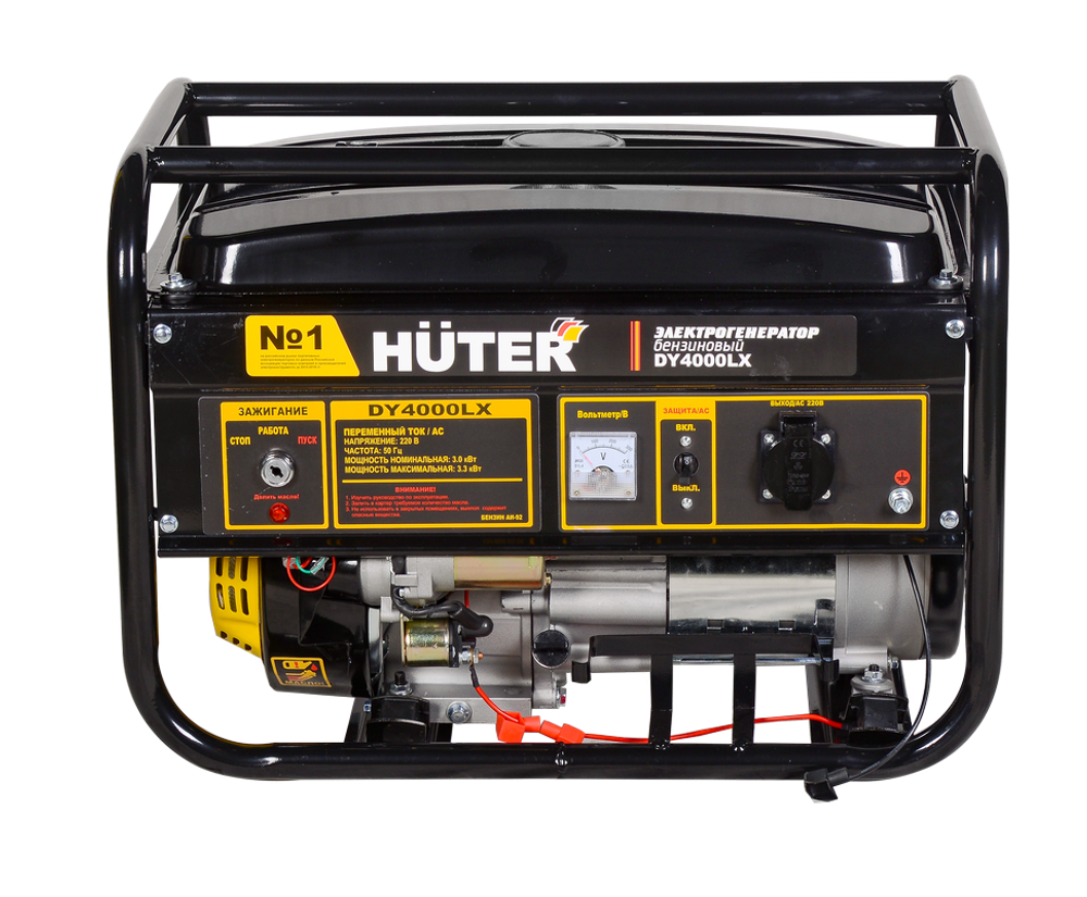 Портативный бензогенератор HUTER DY4000LX - [3 кВт / 220V] эл. старт