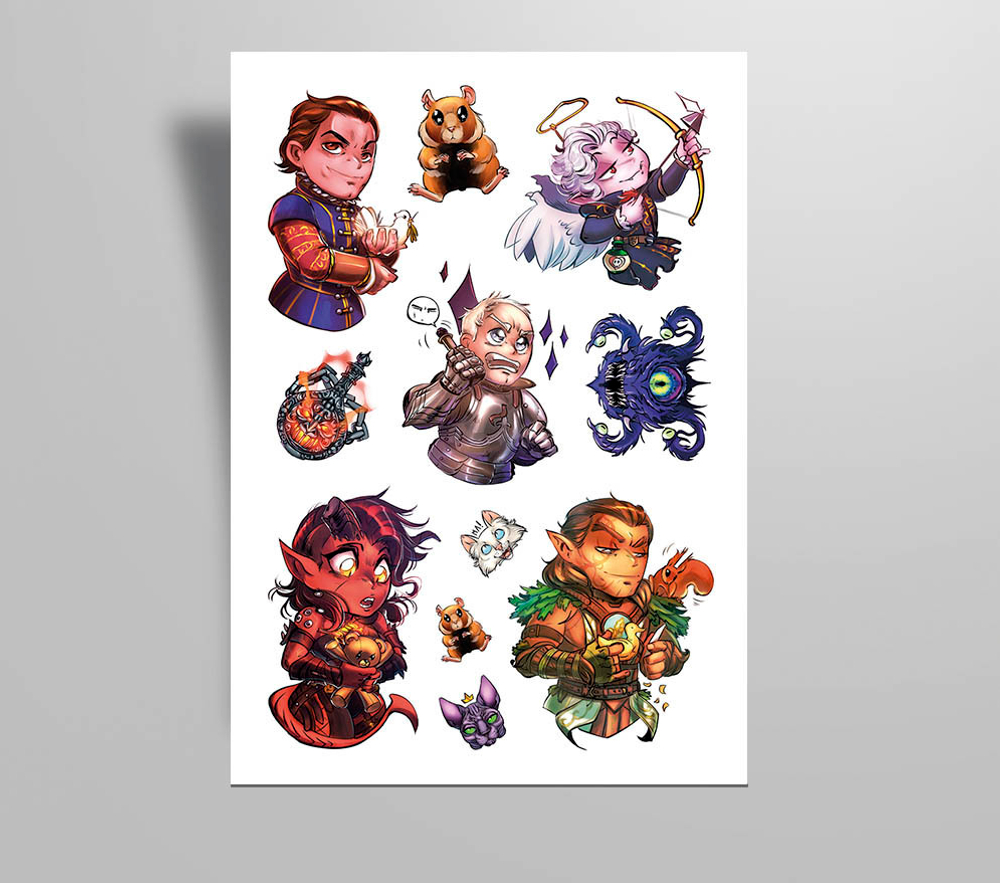 Baldur's Gate 3 stickers
