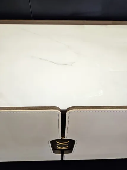 Комод 6084, 120х78 см, керамика, экокожа