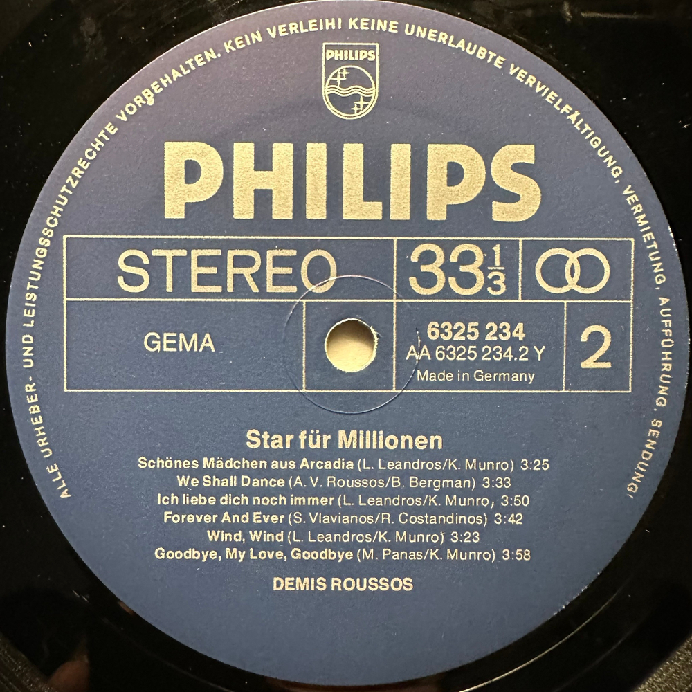 Demis Roussos- Star Fur Millionen (Германия)