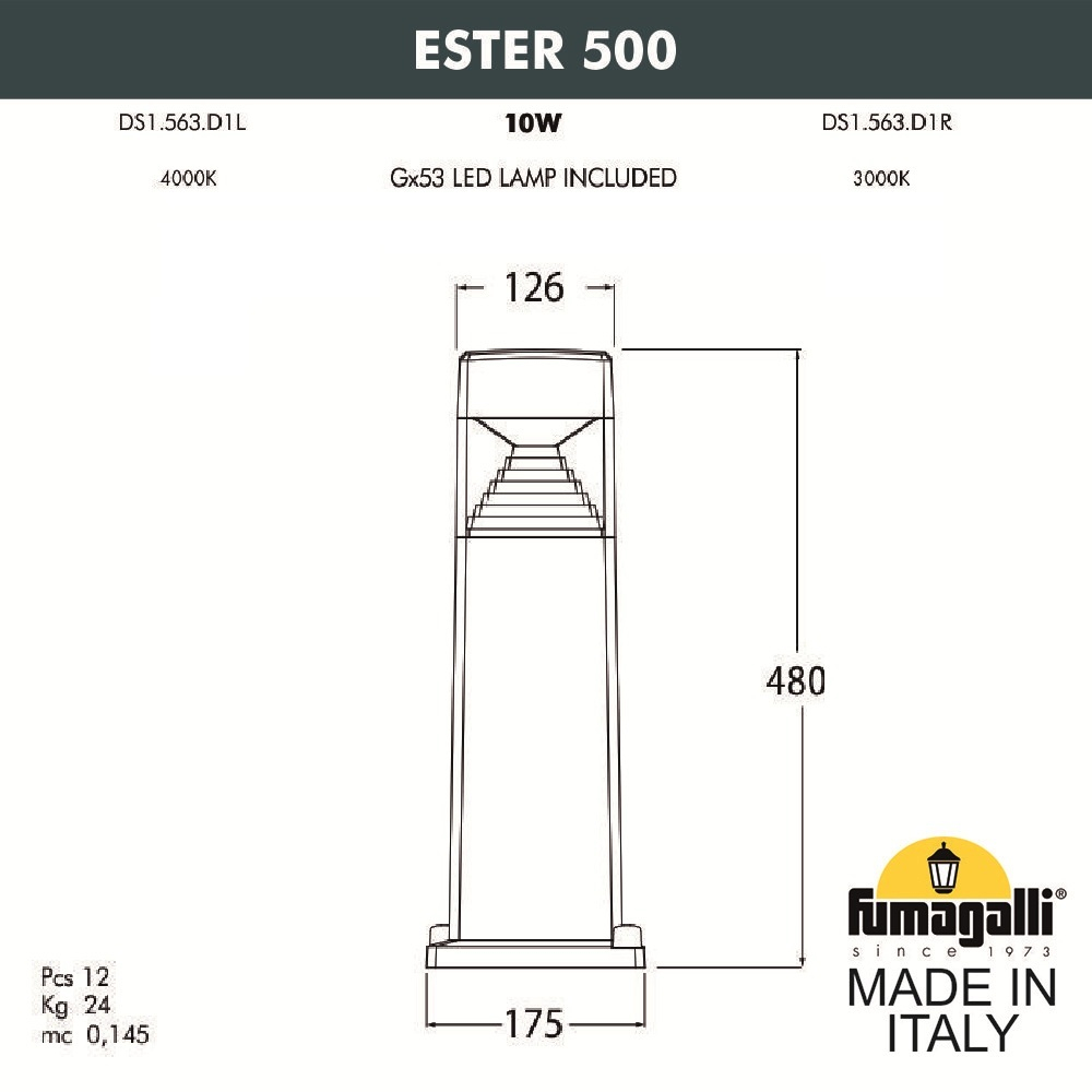 Ландшафтный светильник Fumagalli ESTER DS1.563.000.LXD1L
