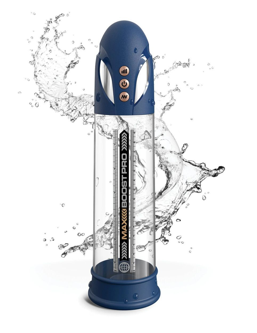 Синяя вакуумная автоматическая помпа Max Boost Pro Flow (Цвет: черный)