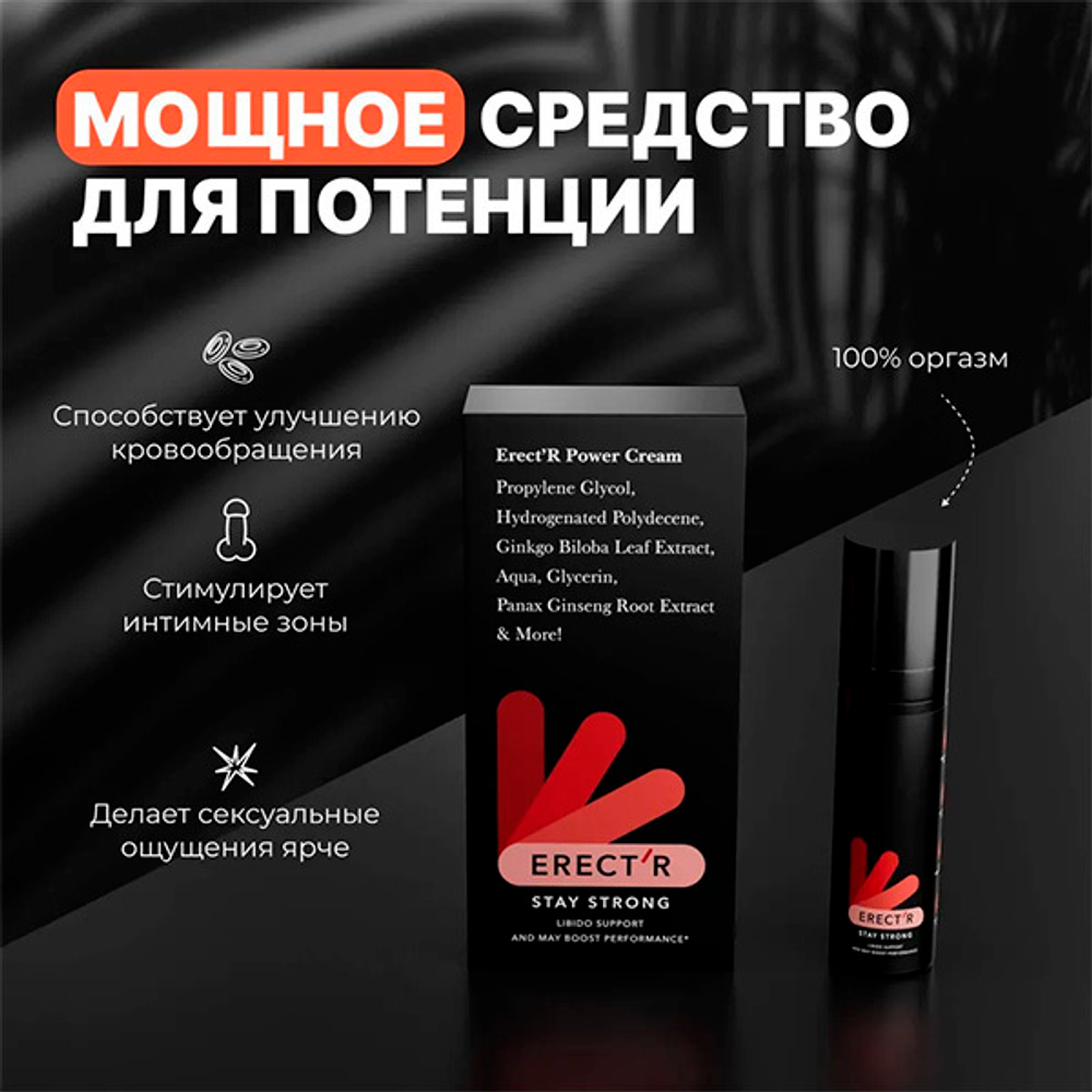 Массажный крем для укрепления эрекции Zestra Erect'r Power Cream 15мл