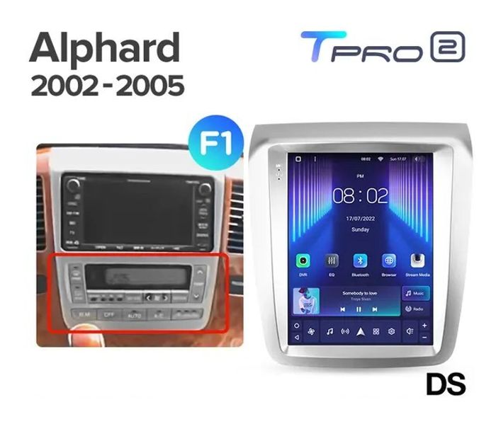 Магнитола для Toyota Alphard 1 H10 2002-2005 - Teyes TPRO 2 монитор 9.7" QLED в стиле "Тесла" на Android 10, Быстрая, 4G SIM-слот