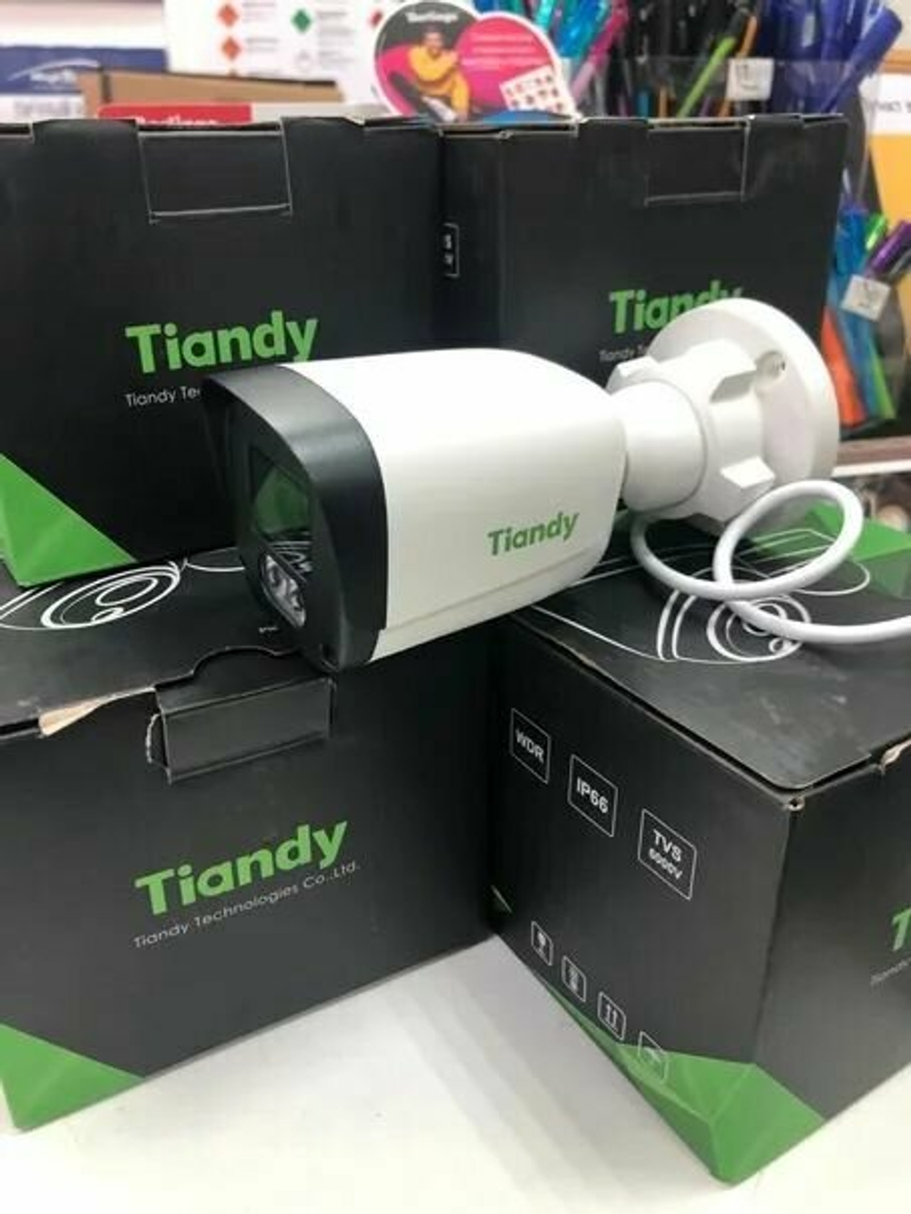 Tiandy TC-C32QN I3/E/Y/2.8mm/V5.1 Видеокамера IP 2Мп цилиндрическая уличная, с микрофоном (2.8мм)