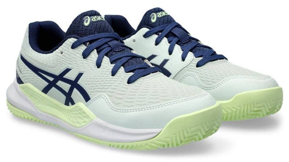 детские Кроссовки теннисные Asics Gel-Resolution 9 GS Clay - pale mint/blue expanse