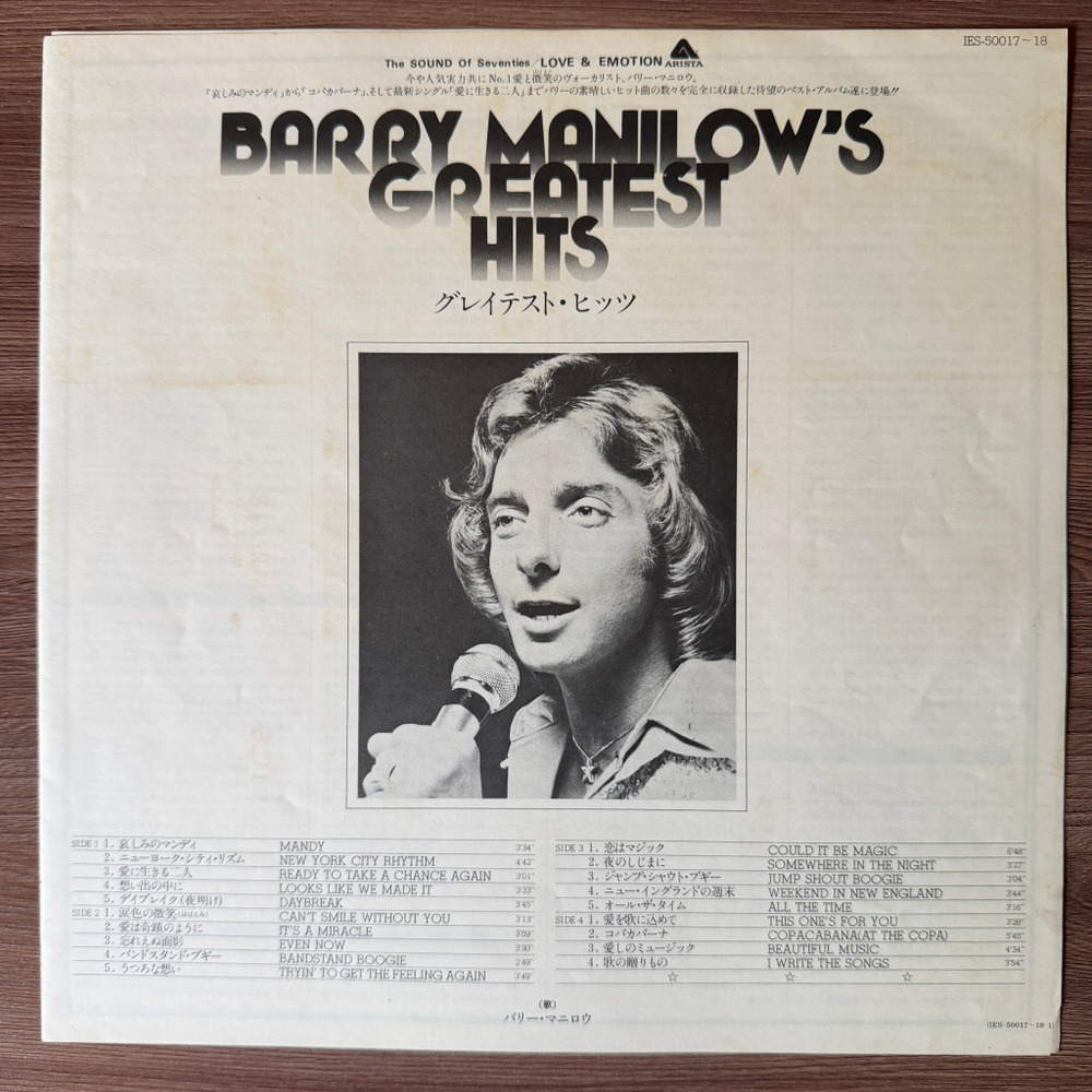 Виниловая пластинка Barry Manilow ‎– Greatest Hits 2LP