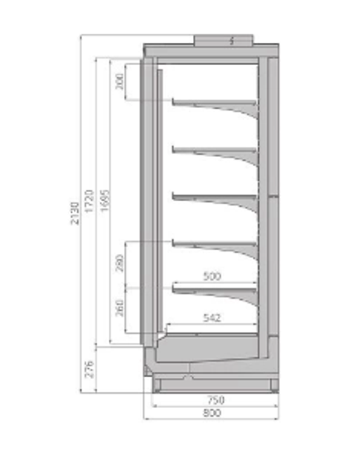 Шкаф морозильный BRANDFORD ODISSEY Slim 200
