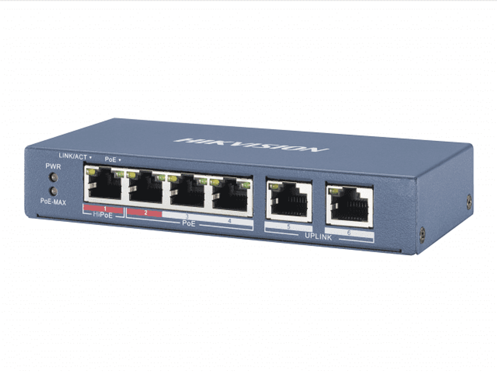 Hikvision DS-3E0106P-E/M Сетевое оборудование