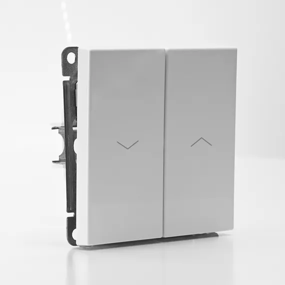 Выключатель для жалюзи двухклавишный Systeme Electric ArtGallery Белый, самозажимные клеммы GAL000119S