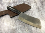 Кухонная тяпка-2, сталь N690, рукоять G10 (глянцевая рукоять)