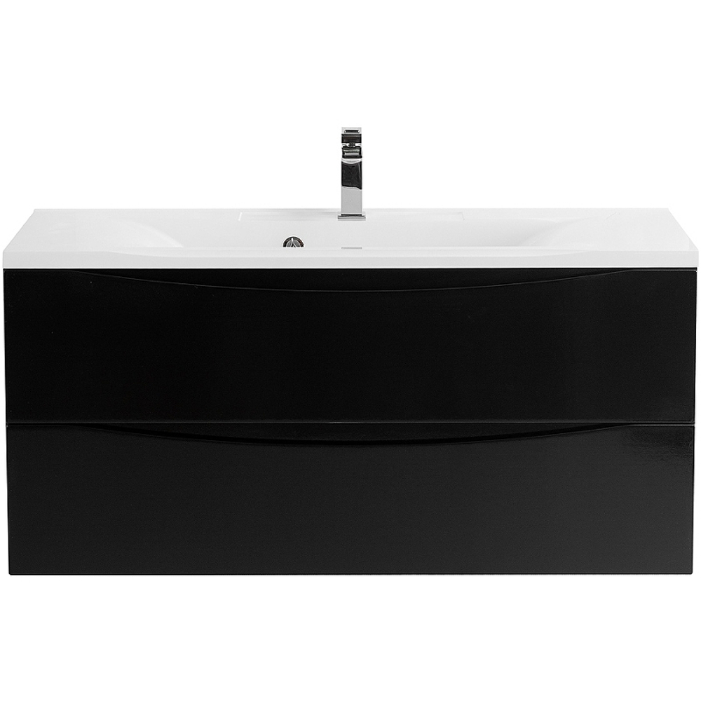 Тумба под раковину BelBagno Marino 110 MARINO-1100-2C-SO-NL-P подвесная Nero Lucido