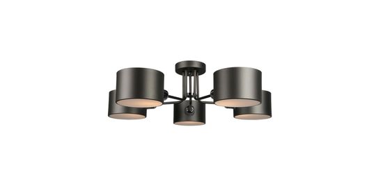 Люстра потолочная 5*Е27 OML-54507-05 чёрный Lisera Omnilux