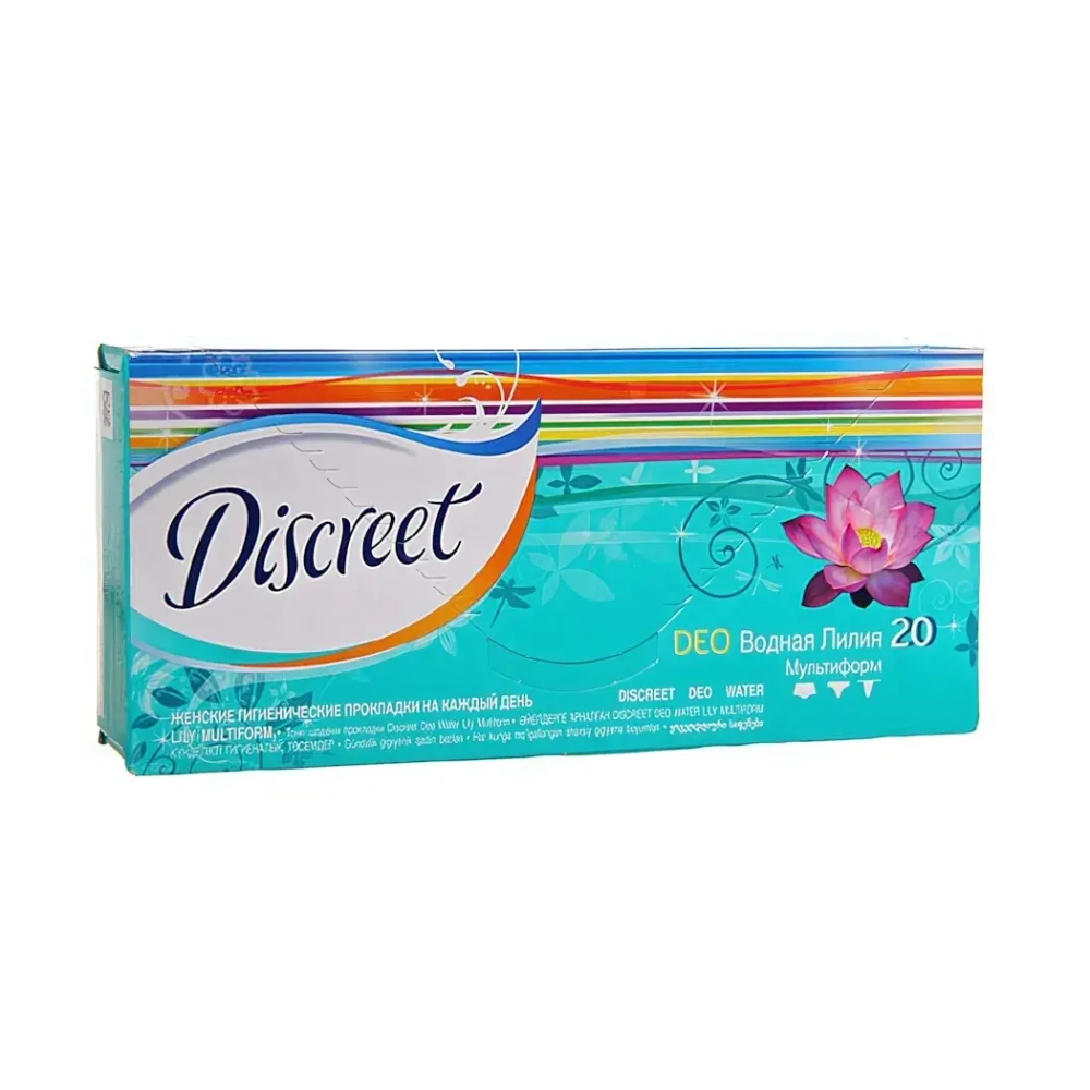 Прокладки ежедневные DISCREET Deo Водная лилия 20 шт
