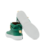 Кожаные кроссовки alce Buscemi - зеленый(BCW22701)