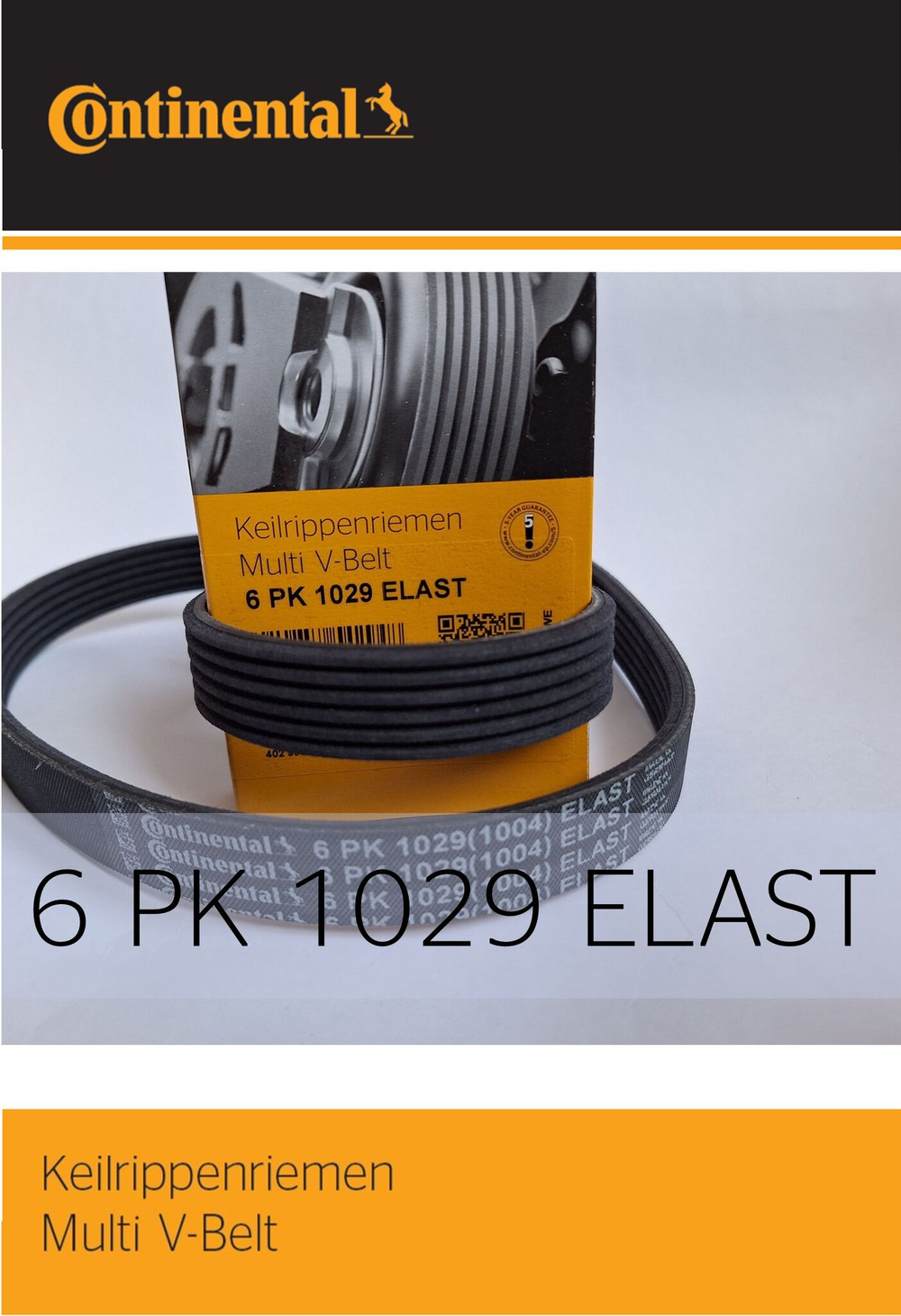 Ремень поликлиновой Continental 6PK1029ELAST