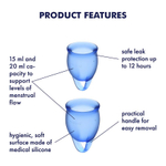 Satisfyer Feel confident Menstrual Cup Набор менструальных чаш