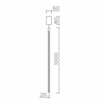 Подвесной светодиодный cветильник LED4U L7272-1000 WH
