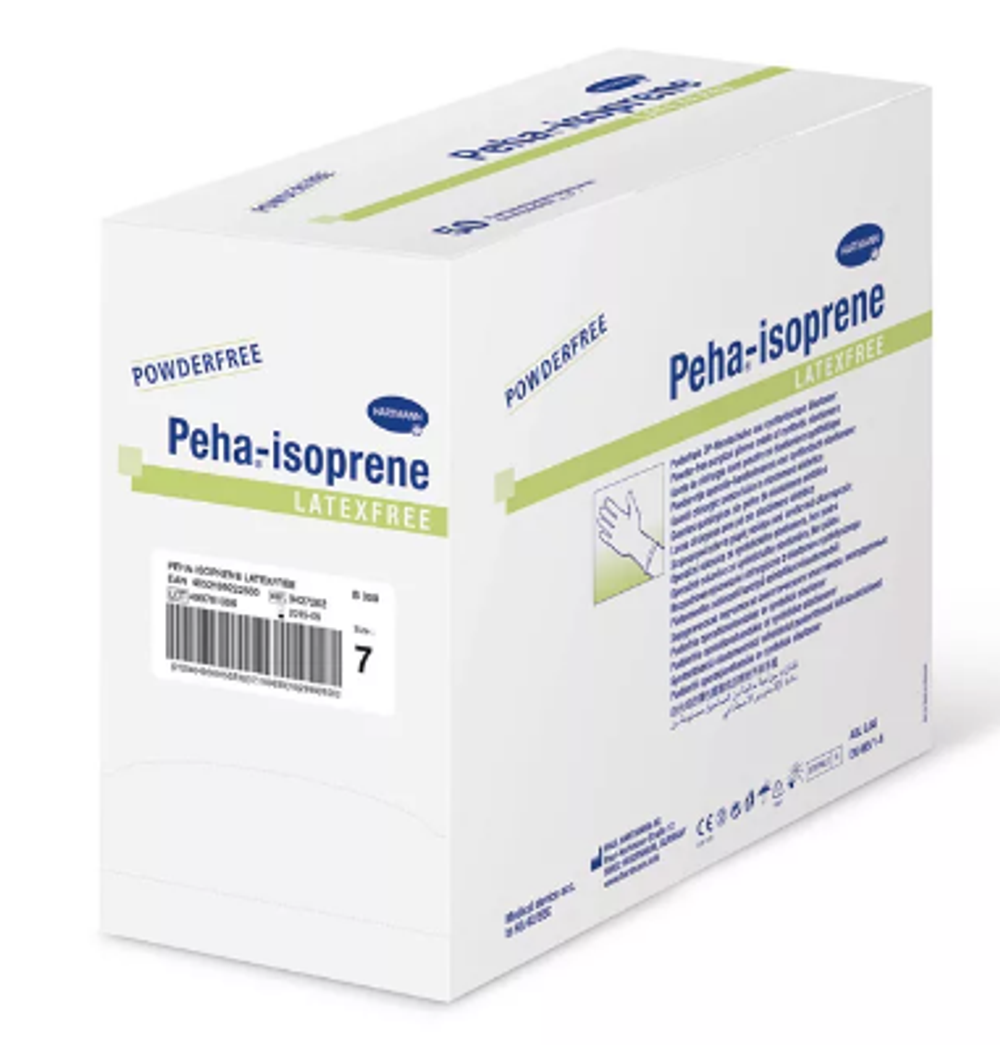 Peha-isoprene latexfree перчатки синтетические стерильные №7,5. 50пар