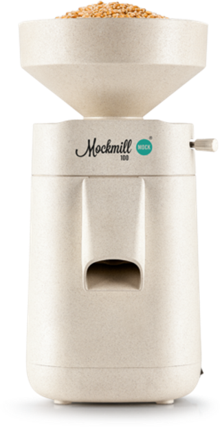 Мукомолка Mockmill MM100 электрическая мини мельница с каменными жерновами для помола зерна и производства цельнозерновой муки в домашних условиях