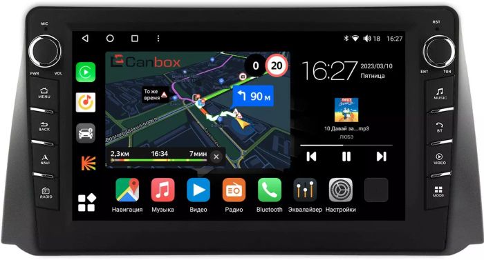 Магнитола для UAZ Patriot 2016+ - Canbox 9-1170 Android 10, Быстрая, CarPlay, 4G SIM-слот