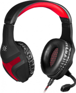 Гарнитура Defender Scrapper (2x3.5 Jack 3pin) Black+Red