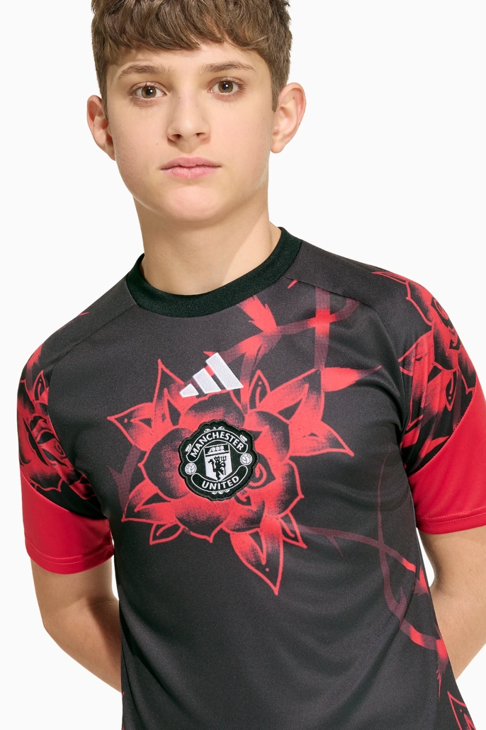 Футболка adidas Manchester United 26/27 Pre-Match Junior - красный