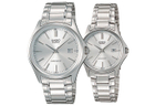 CASIO Unisex Pair Table Series Silver Watch