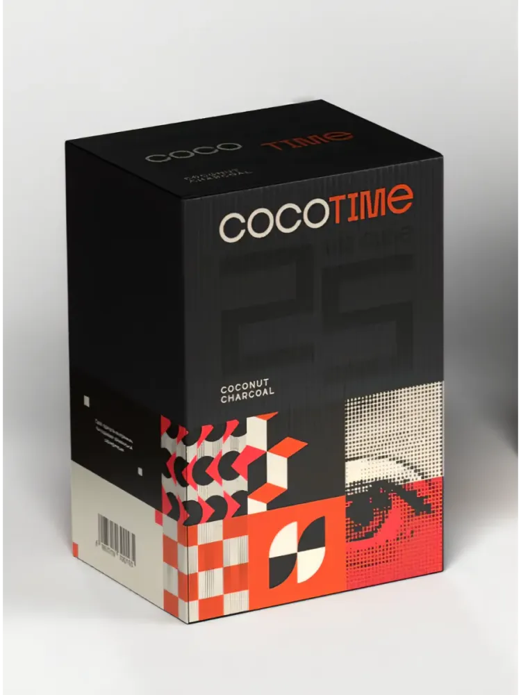 Уголь Cocotime 25 мм 72 шт