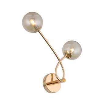 Бра 2*G9 SL435.201.02 золотистый/коньячный Parllaone ST Luce